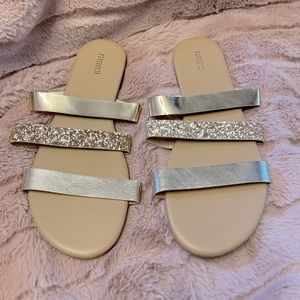 Forever 21 Rose Gold Sandals! Size 8.